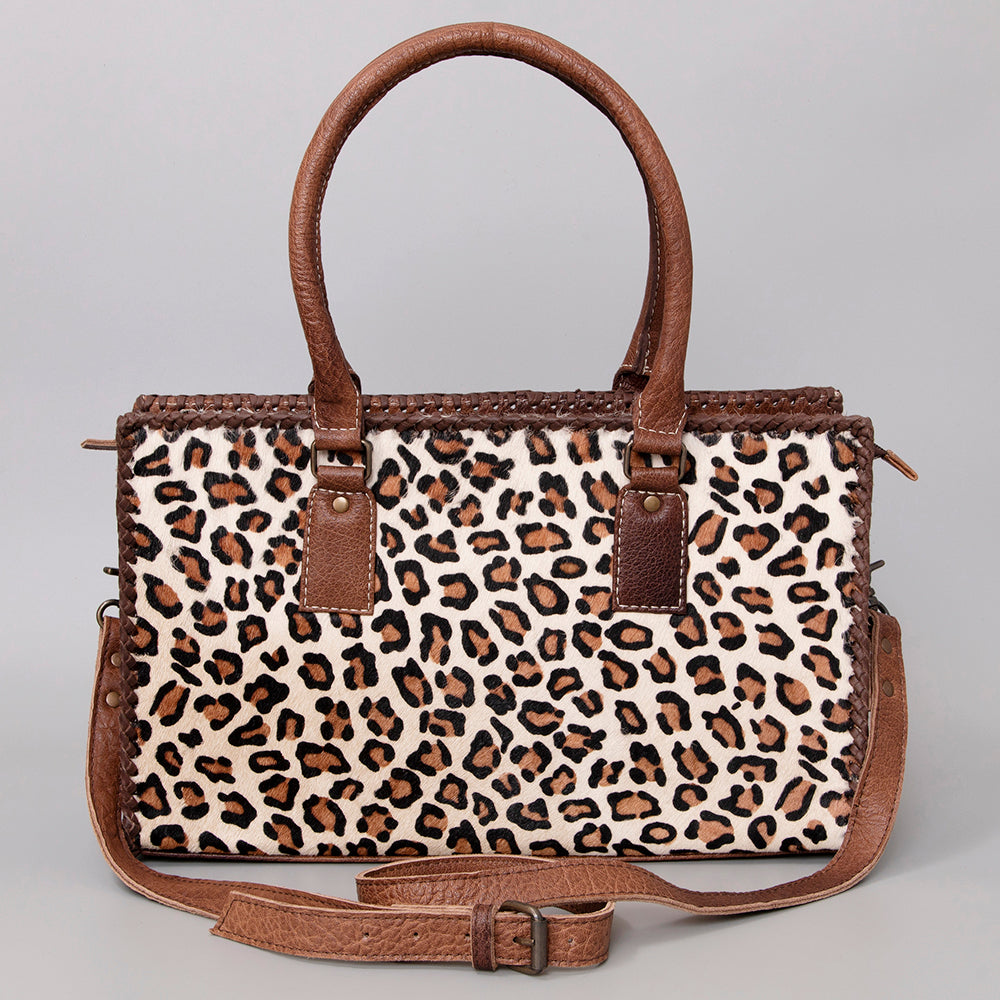 ADBG1019 American Darling Hair-On Leather Tote Bag - Handcrafted Western Carryall