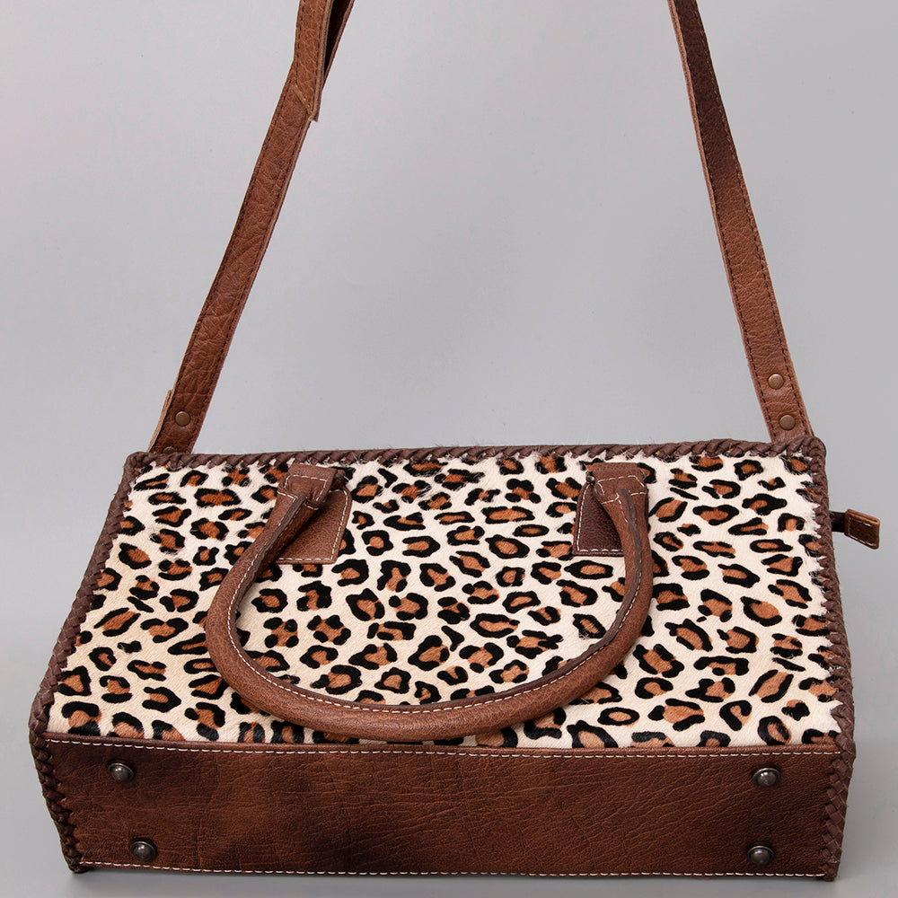 ADBG1019 American Darling Hair-On Leather Tote Bag - Handcrafted Western Carryall