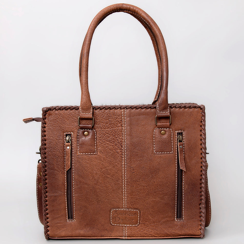 ADBG1021 American Darling Western Hair-On Cowhide Genuine Leather Tote Bag