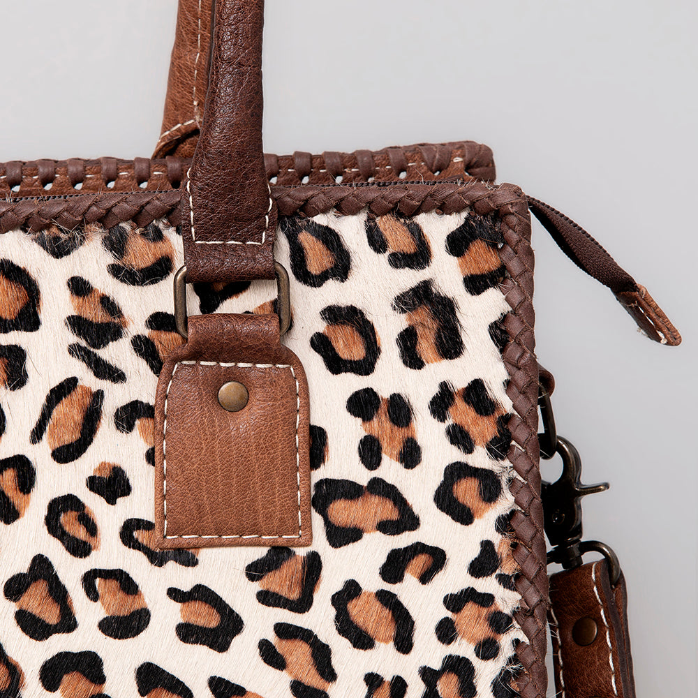 ADBG1021 American Darling Western Hair-On Cowhide Genuine Leather Tote Bag