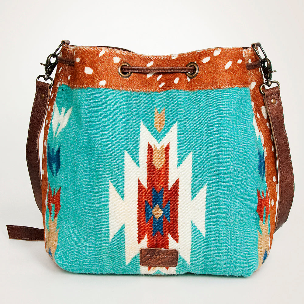 LC-ADBG574 Bucket Genuine Western Leather Women Bag