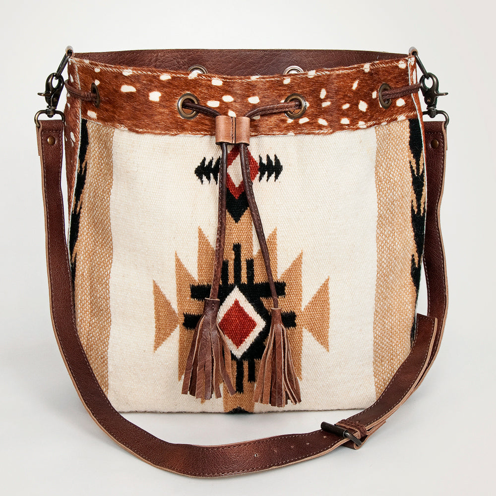 LC-ADBG574 Bucket Genuine Western Leather Women Bag