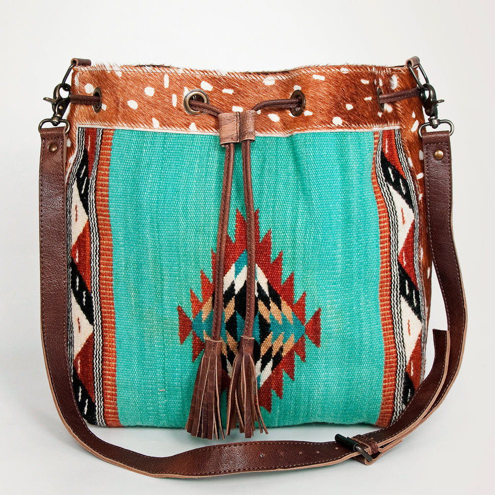 LC-ADBG574 Bucket Genuine Western Leather Women Bag