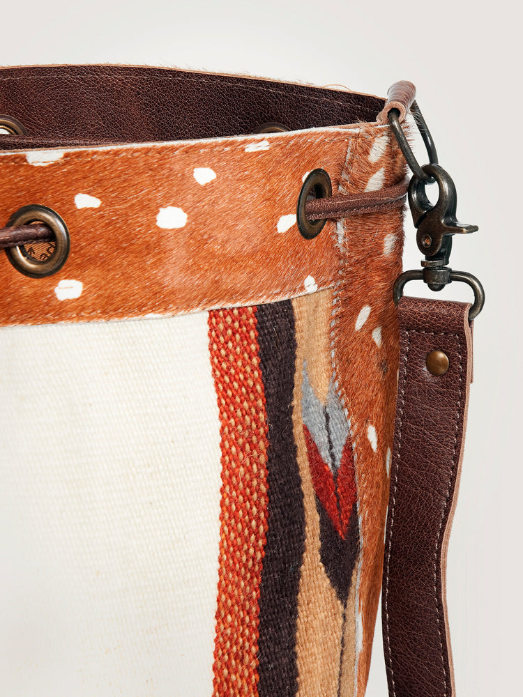 LC-ADBG574 Bucket Genuine Western Leather Women Bag