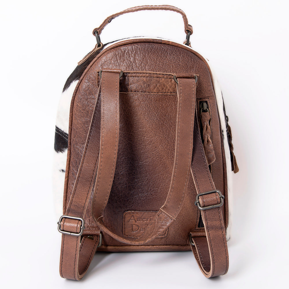 ADBGS156 Turquoise Embossed Croc Cowhide Leather Backpack - Western Cowgirl Style