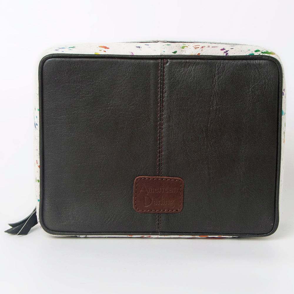 ADBGA315 American Darling Genuine Leather Hair-On Cowhide Travel Jewelry Case