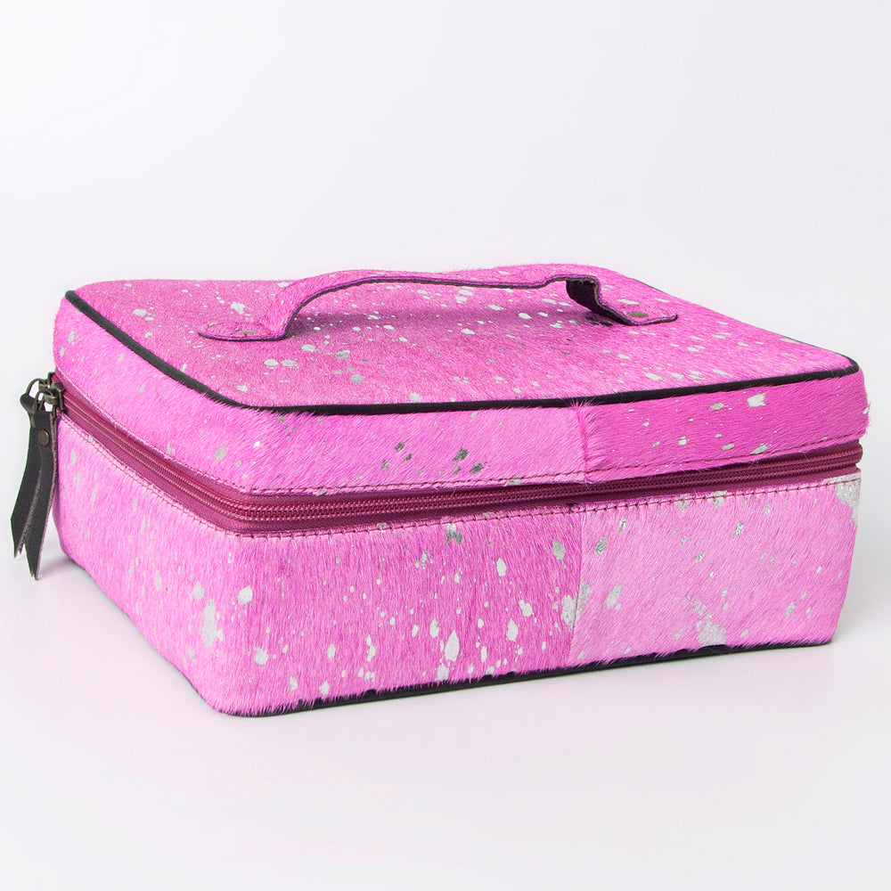 LC-ADBGA315B American Darling Metallic Pink Hair-On Leather Pouch