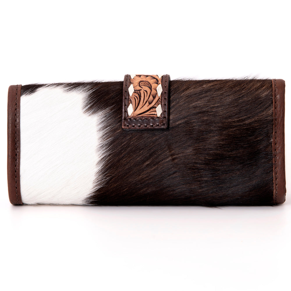 ADBGA319 American Darling Hand Tooled Leather & Hair-On Cowhide Travel Jewelry Case