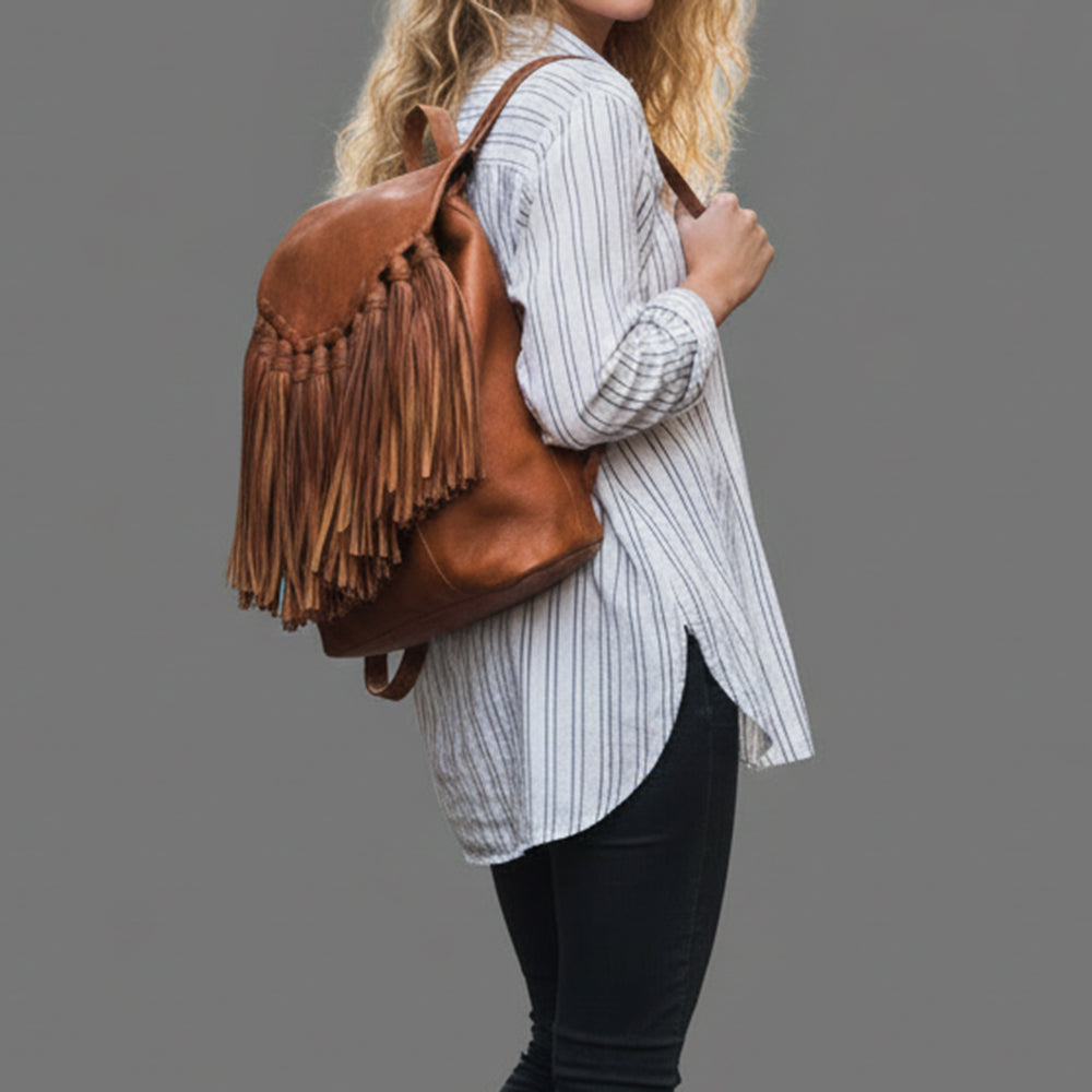 LC-ADBGM302 Backpack Genuine Western Leather Women Bag