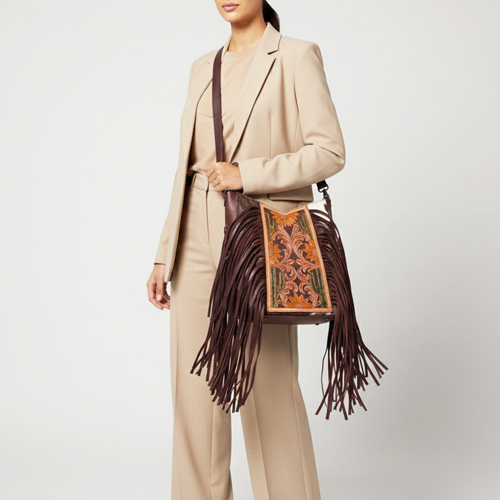 LC-ADBGZ690A Messenger Genuine Western Leather Women Bag