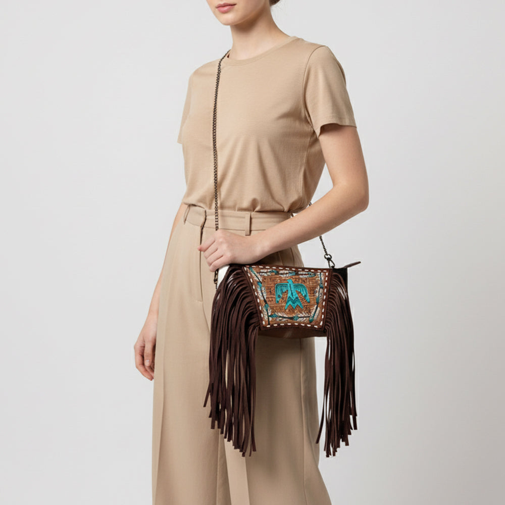 LC-ADBGZ691B Crossbody Genuine Western Leather Women Bag