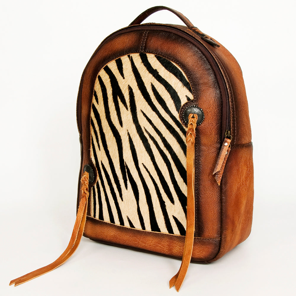 ADBG1029B American Darling Hair-On Cowhide Leather Backpack - Western Style