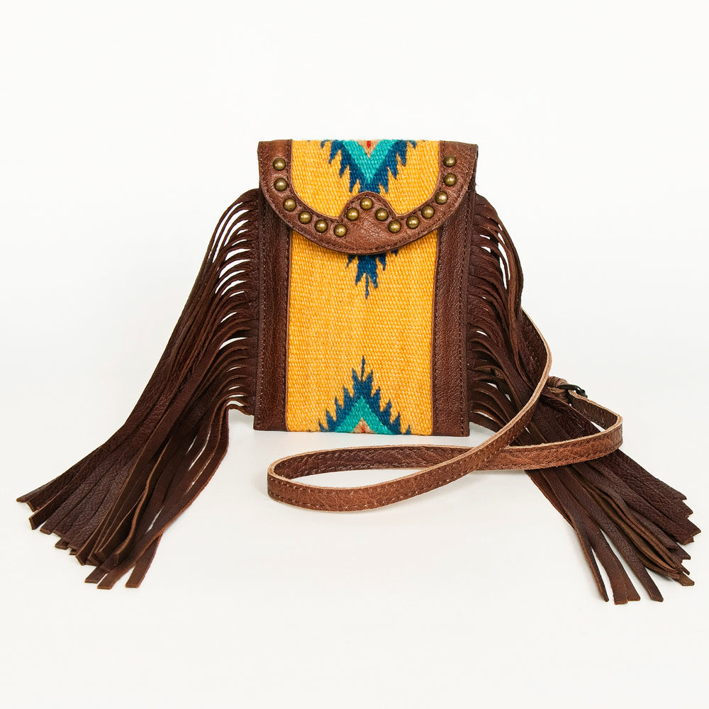 ADBG943 Cellphone Holder Genuine Western Leather Bag Sage