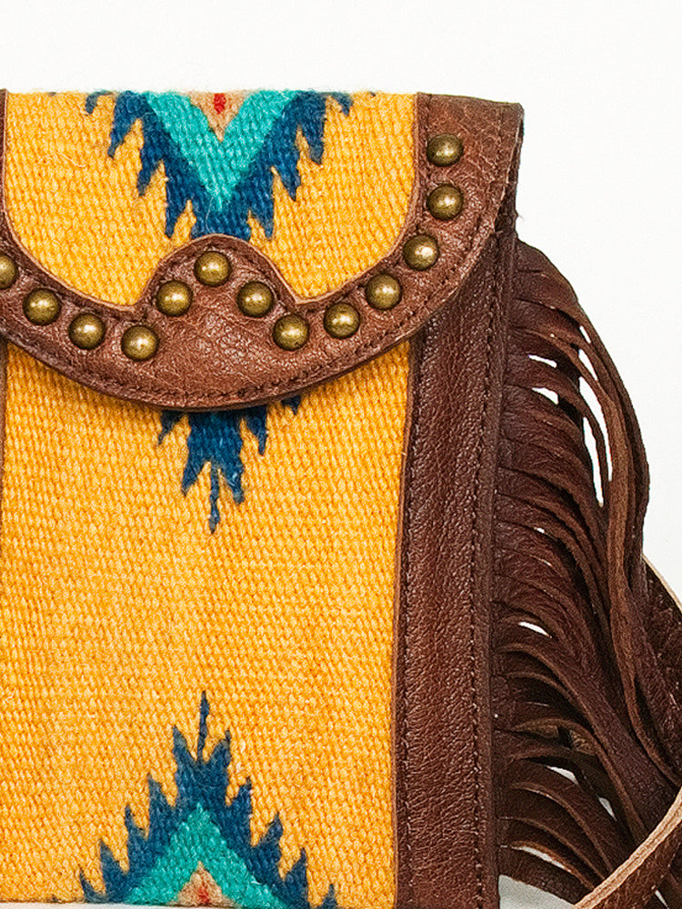 ADBG943 Cellphone Holder Genuine Western Leather Bag Sage