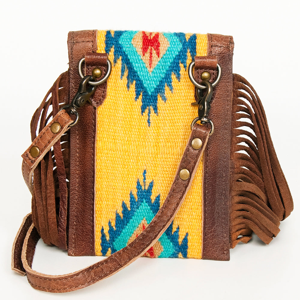 ADBG943 Cellphone Holder Genuine Western Leather Bag Sage