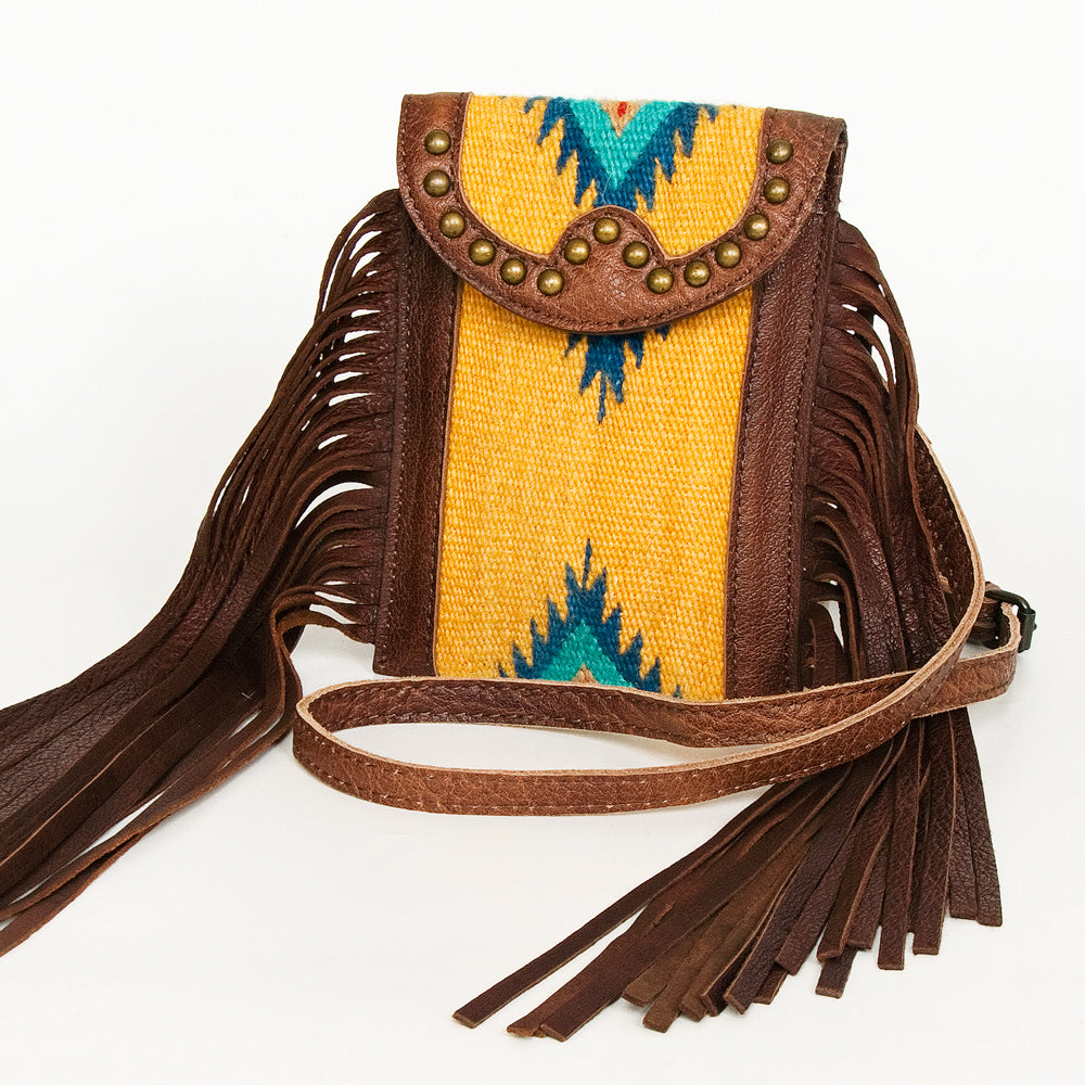 ADBG943 Cellphone Holder Genuine Western Leather Bag Sage