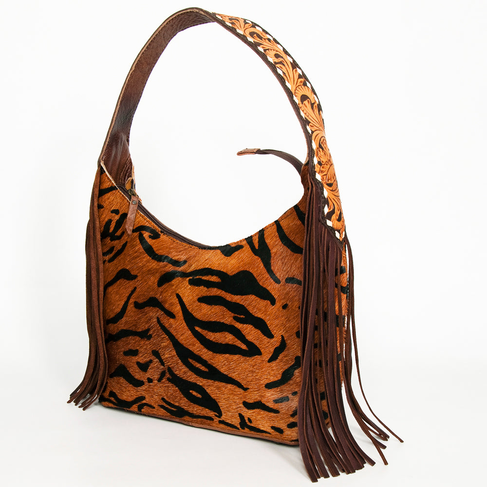 LC-ADBG803 Hobo Hair On Genuine Western Leather Women Bag Cady