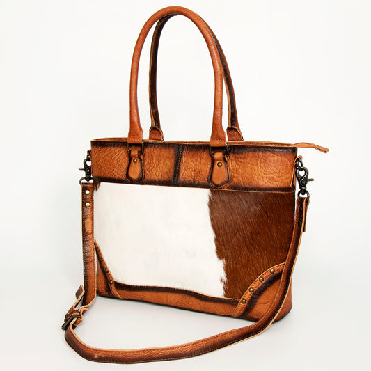 ADBG1034 American Darling Hair-On Cowhide Western Tote Bag Genuine Leather Shoulder Purse