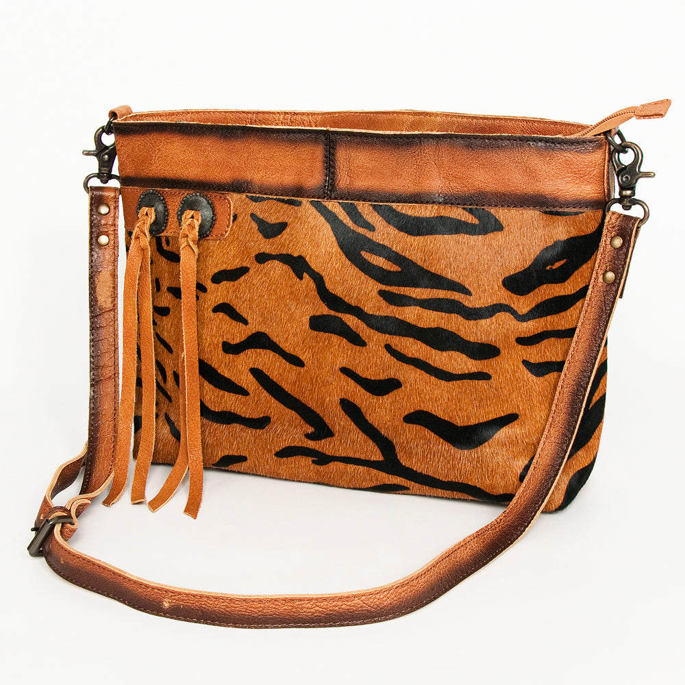 ADBG1035B American Darling Hair-On Cowhide Crossbody - Genuine Leather Western Bag