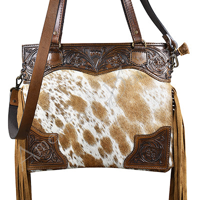 ADBG333TAWBR American Darling Hand Tooled Leather Cross body Bag