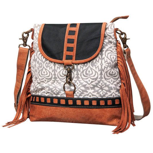 LC-KB463  Crossbody Upcycled Canvas Ladies Bag