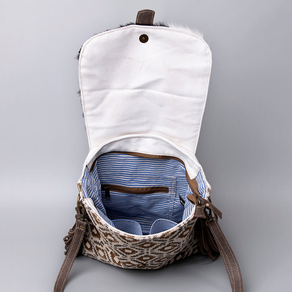 LC-KB468  Crossbody Upcycled Canvas Ladies Bag