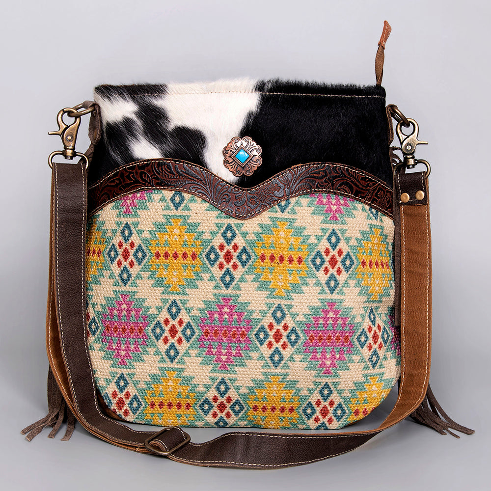 LC-KB471  Crossbody Upcycled Canvas Ladies Bag