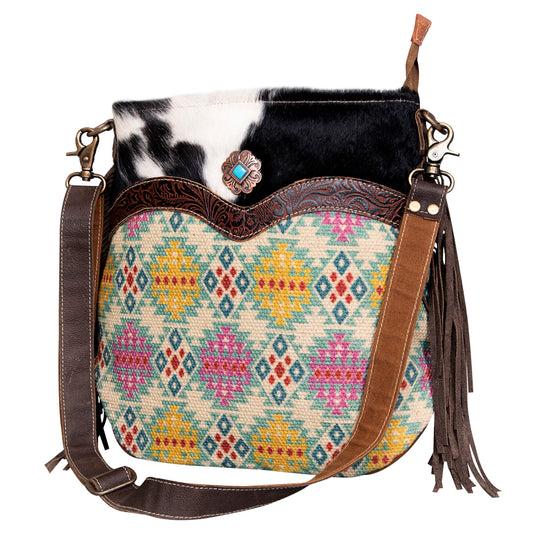 LC-KB471  Crossbody Upcycled Canvas Ladies Bag