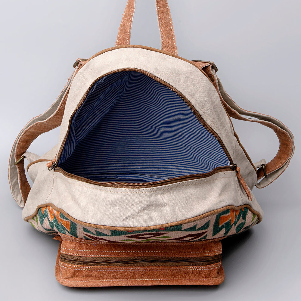 LC-KB476 Backpack Upcycled Canvas Ladies Bag