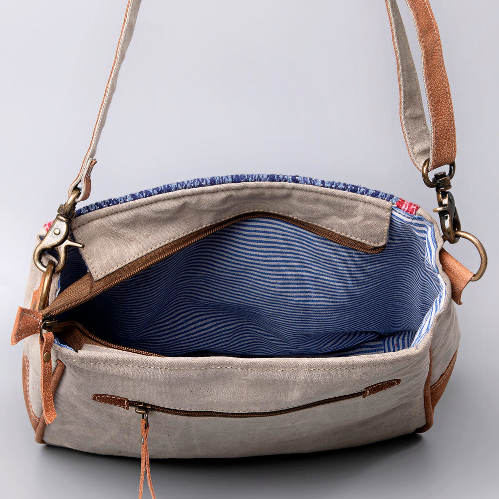 LC-KB480 Crossbody Upcycled Canvas Ladies Bag