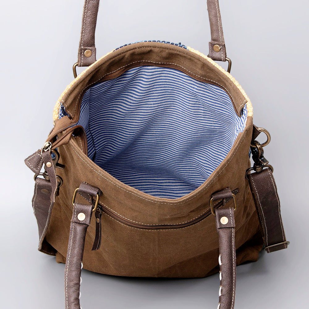 LC-KB492 Tote Upcycled Canvas Ladies Bag