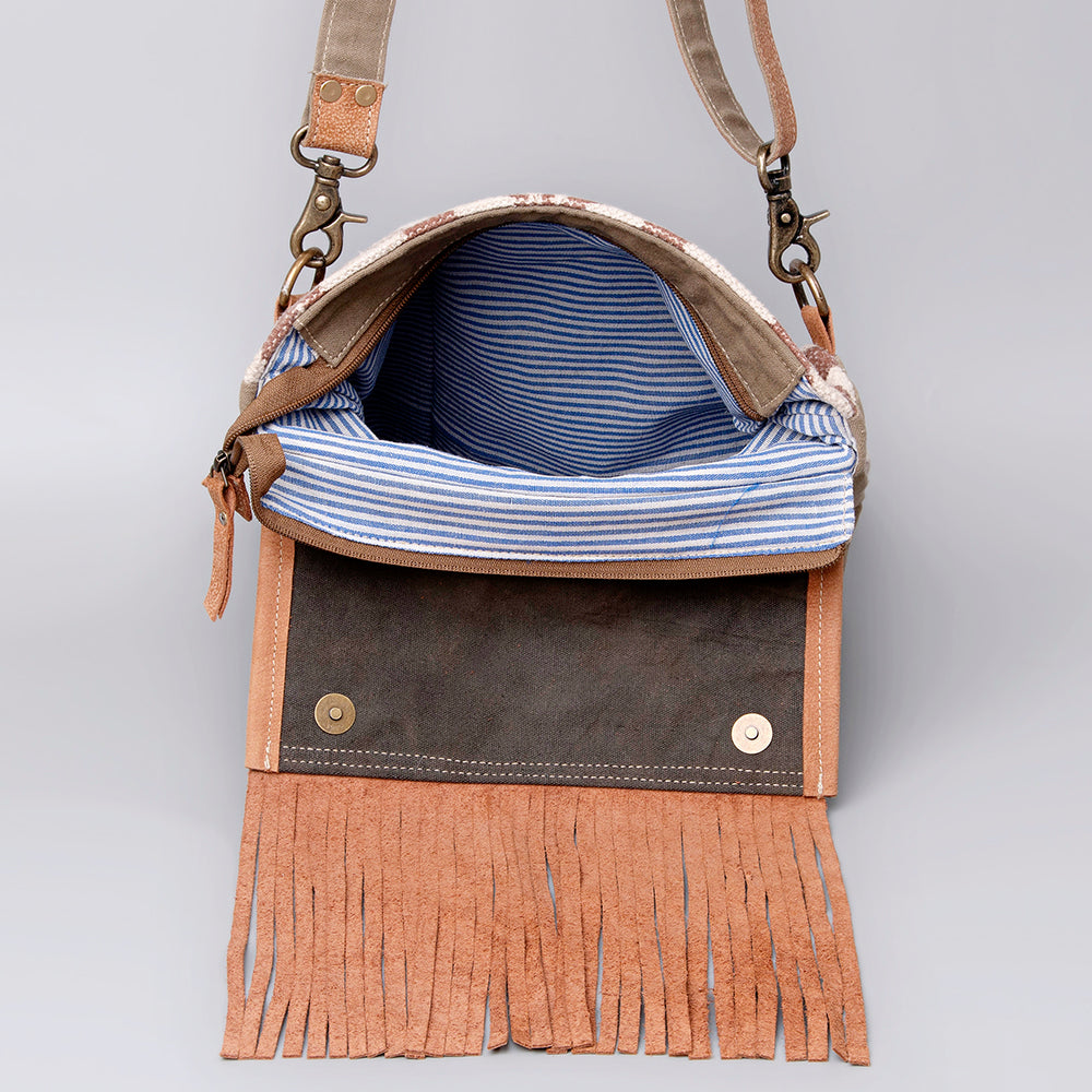 LC-KB495 Crossbody Upcycled Canvas Ladies Bag