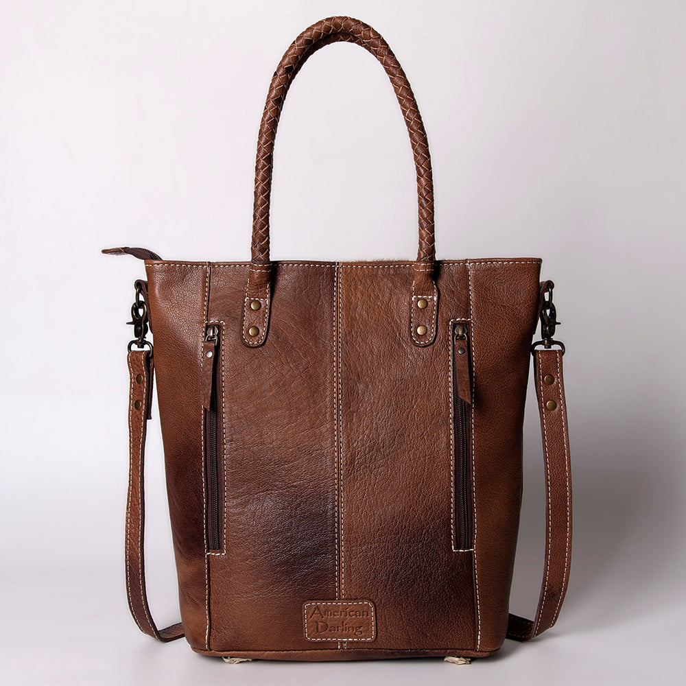 ADBG1046 American Darling Hair-on Cowhide Leather Tote Bag | Premium Western Leather Handbag