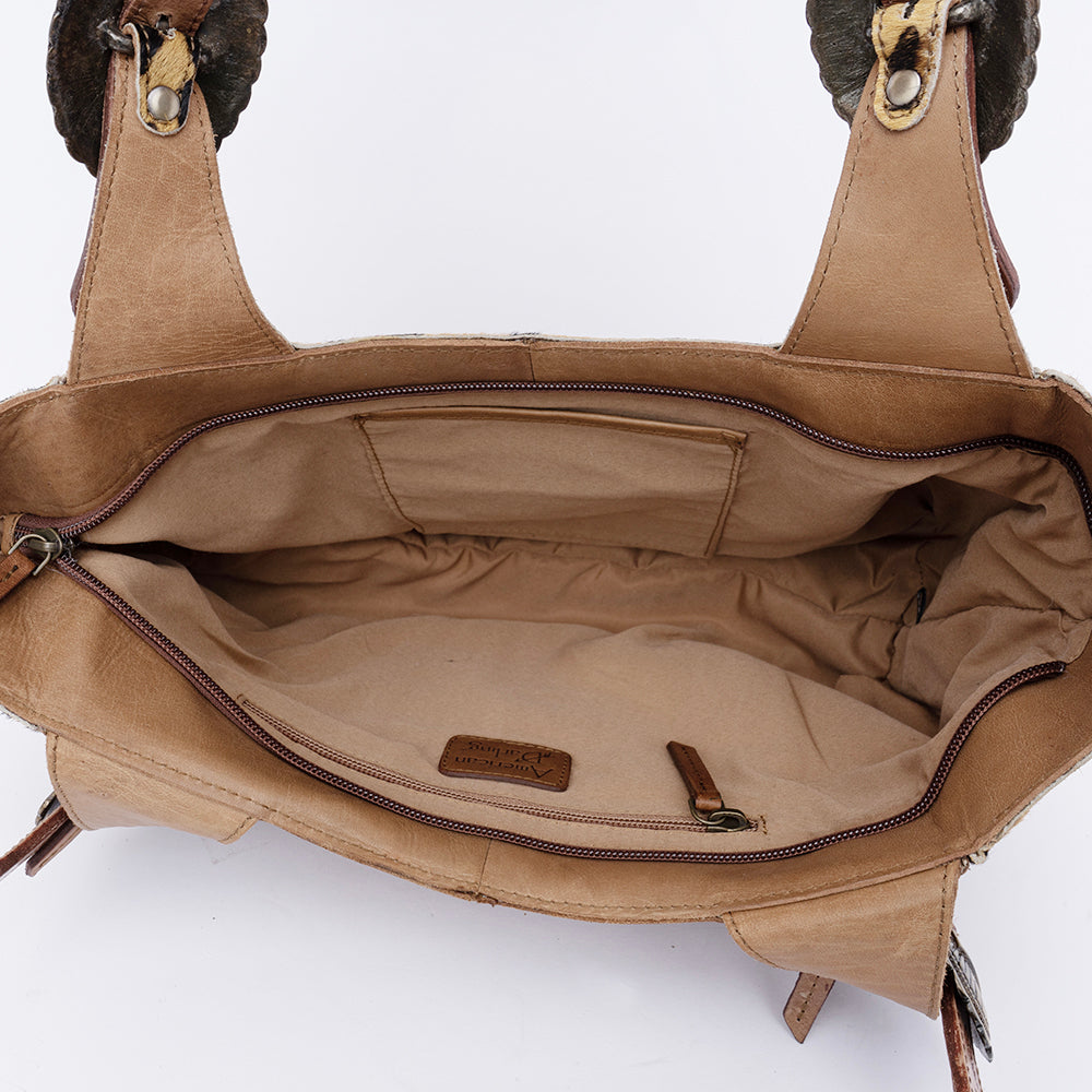 ADBGI224 Hobo Hair On Genuine Western Leather Women Bag