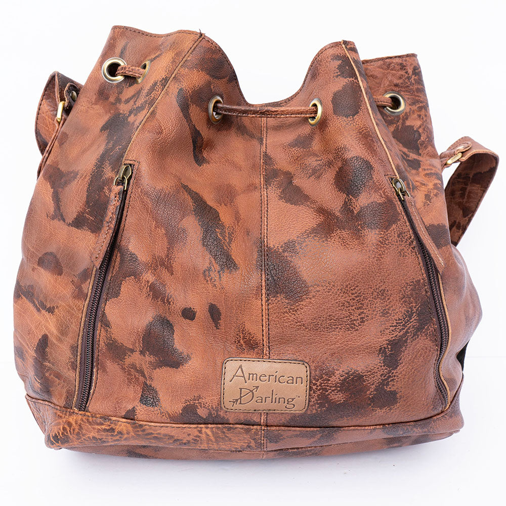 ADBGI226 Bucket Hair On Genuine Western Leather Women Bag