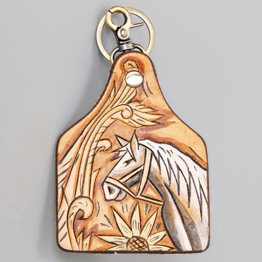 ADKRM112 Hand Painted Genuine Leather Keyring