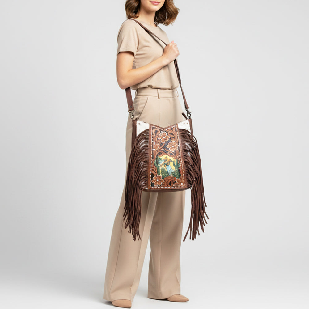 LC-ADBGZ690I Messenger Genuine Western Leather Women Bag