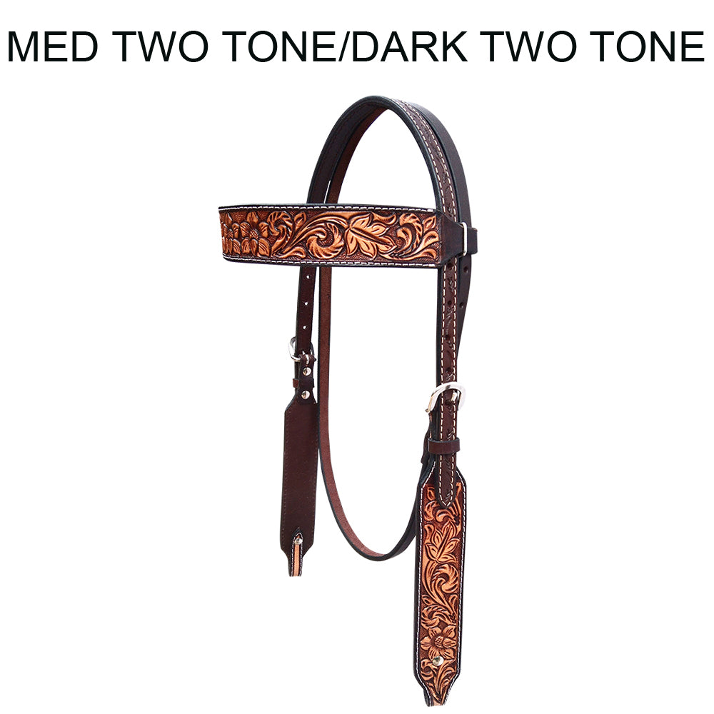 BER275A-Western Leather Headstall