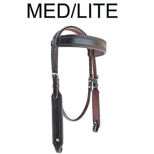 BER281A-Western Leather Headstall