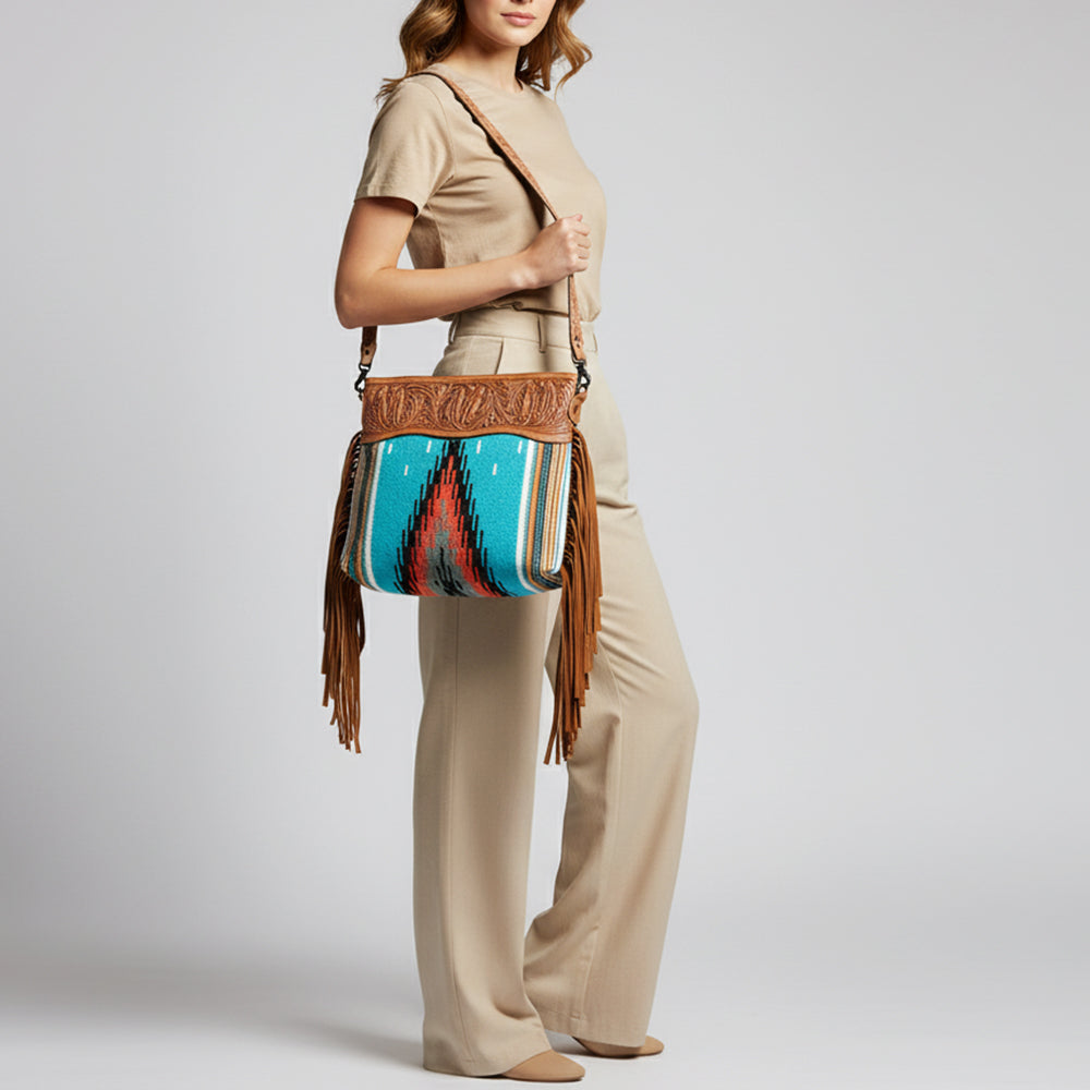 LC-ADBGZ702 Crossbody Genuine Western Leather Women Bag