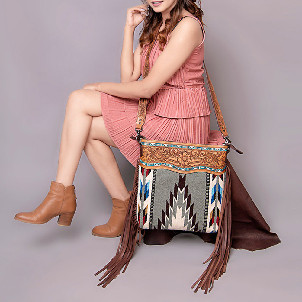 LC-ADBGZ699 Crossbody Genuine Western Leather Women Bag