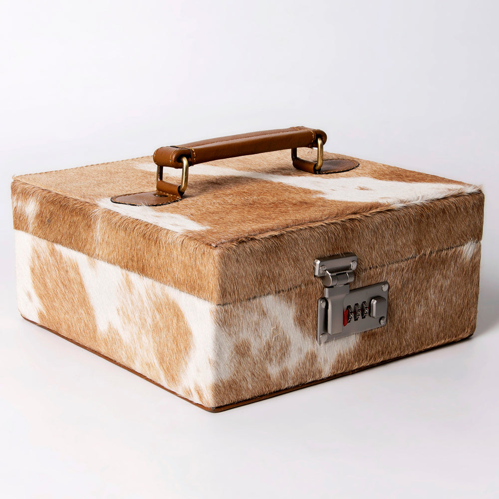 ADBGA325 American Darling Western Hair-On Cowhide Leather Jewelry case