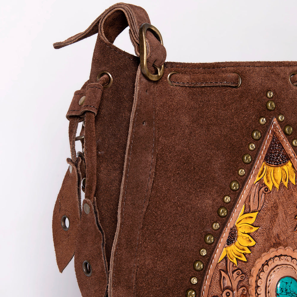 ADBGM304 Bucket Genuine Western Leather Women Bag