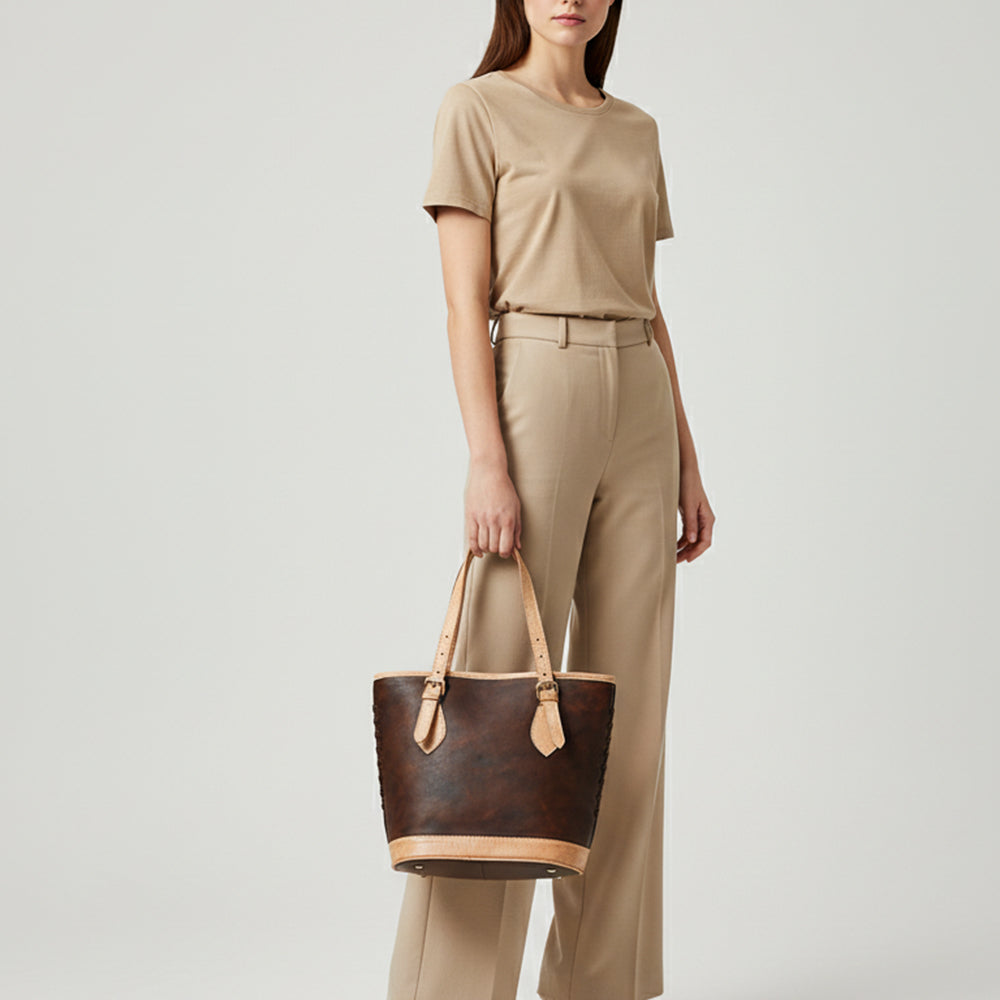 LC-ADBGM313A Tote Genuine Western Leather Women Bag