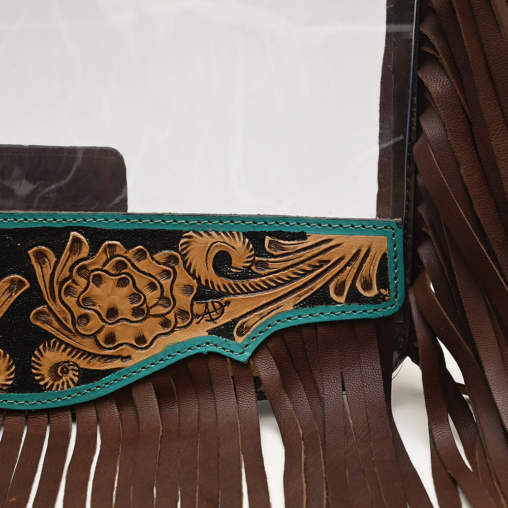 LC-ADBGZ727 Clear Bag Genuine Western Leather Women Bag