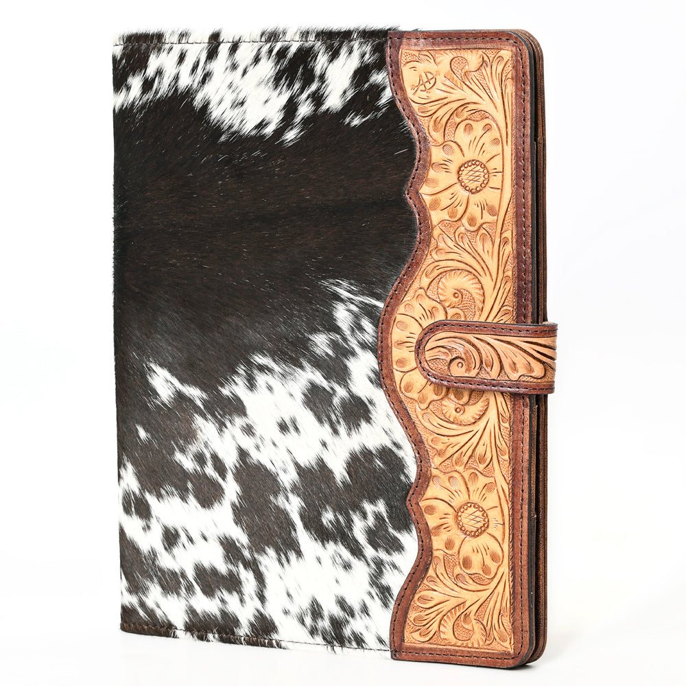ADBG1040 American Darling Hair-on Cowhide Floral Tooled Leather Western Portfolio
