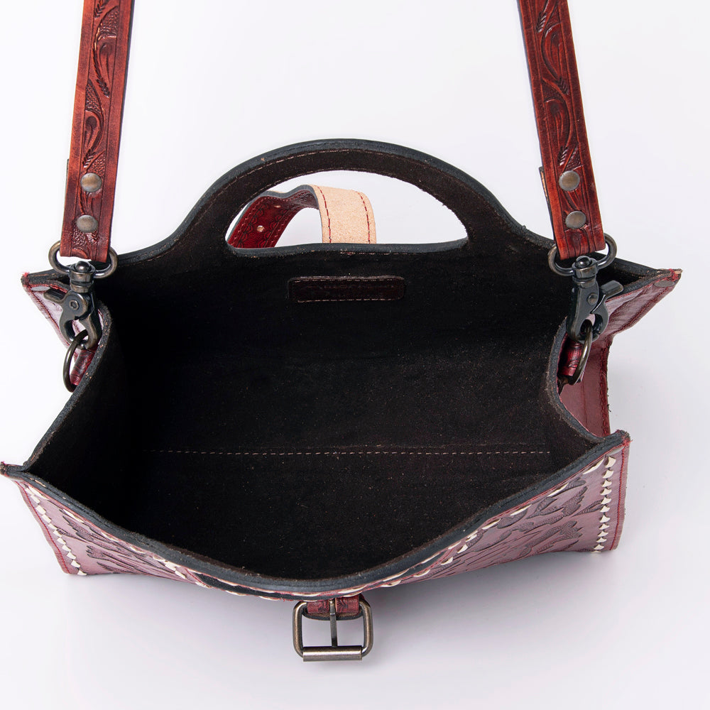 ADBG500 Tote Hand Tooled Genuine Western Leather Women Bag
