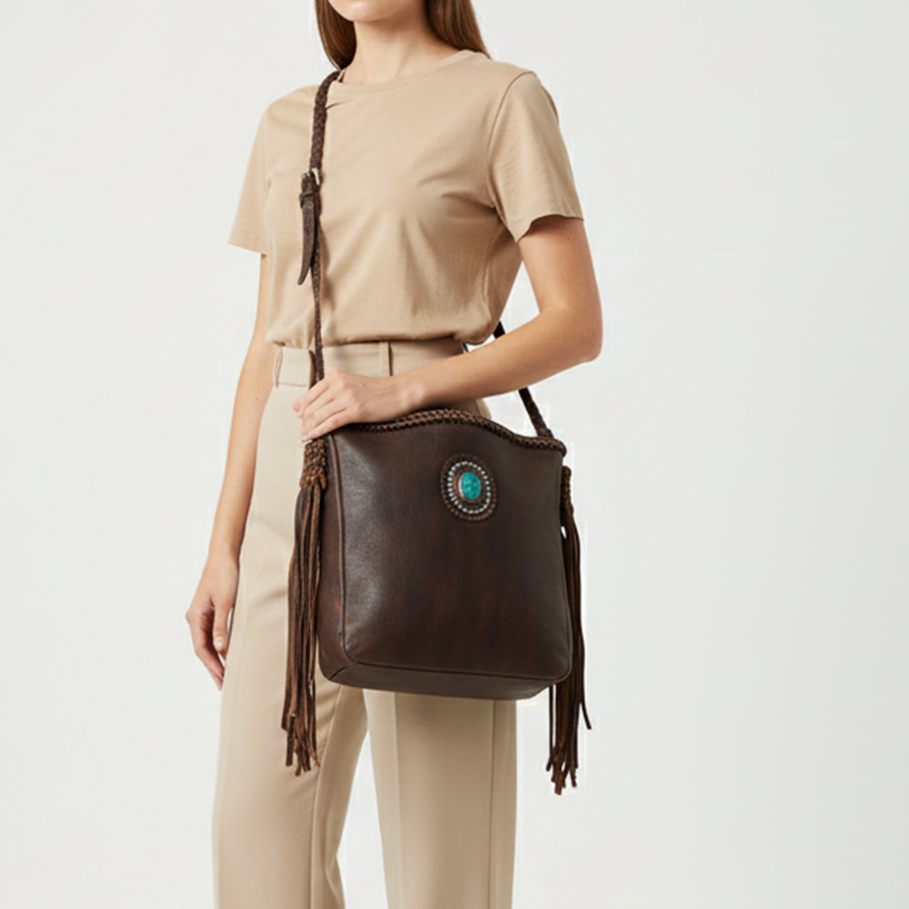 ADBGM318 Tote Hair On Genuine Western Leather Women Bag Jane