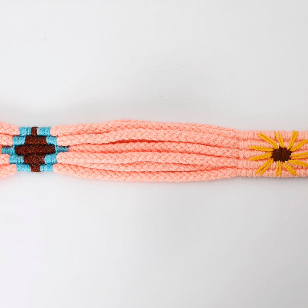 LC-ADWSX106 Hand braided Wool strand Crossbody Handle Strap