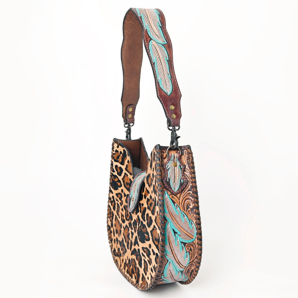 ADBG1075 American Darling Hair-on Cowhide Hobo Bag - Western Genuine Leather Shoulder Bag
